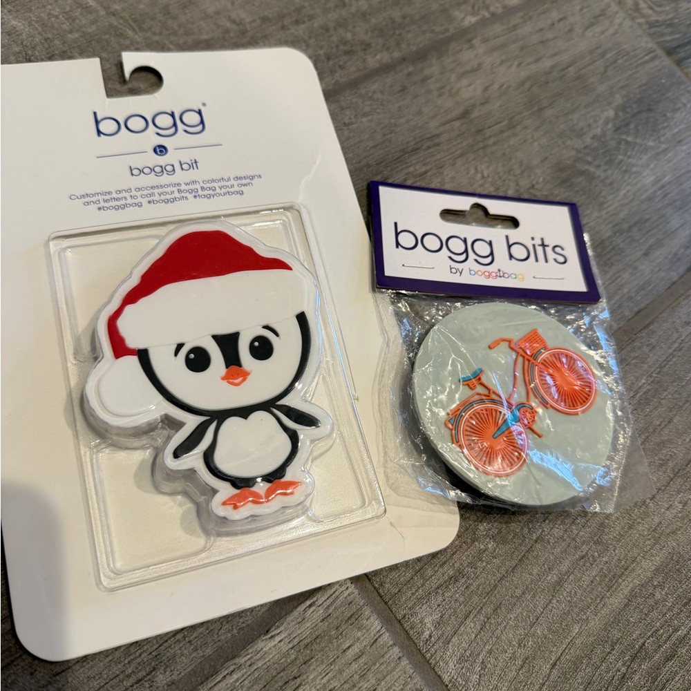 BOGG BAG Penguin and Bicycle Bogg Bits bundle
